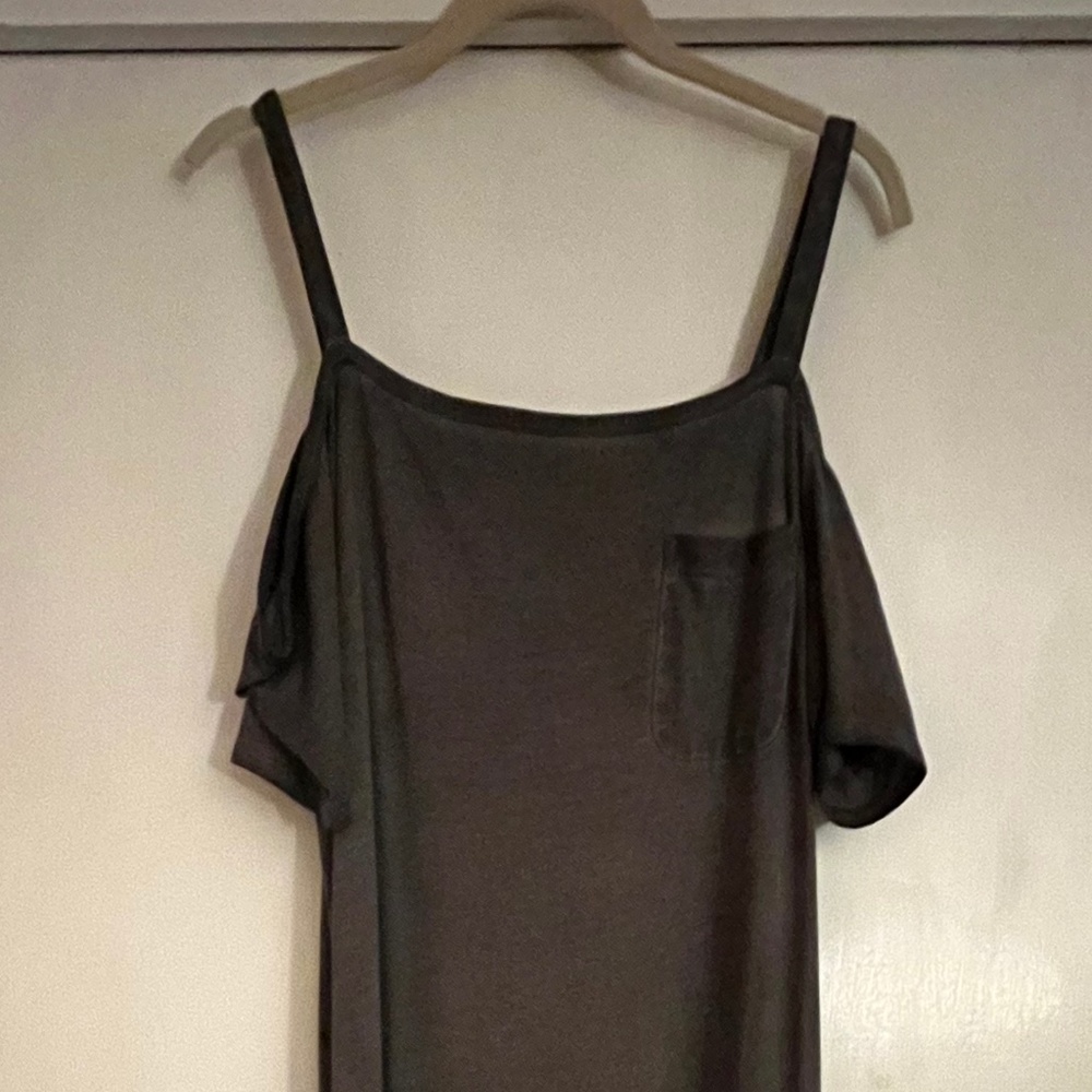 Cloth & Stone by Anthropologie Long Gray Maxi Dress L